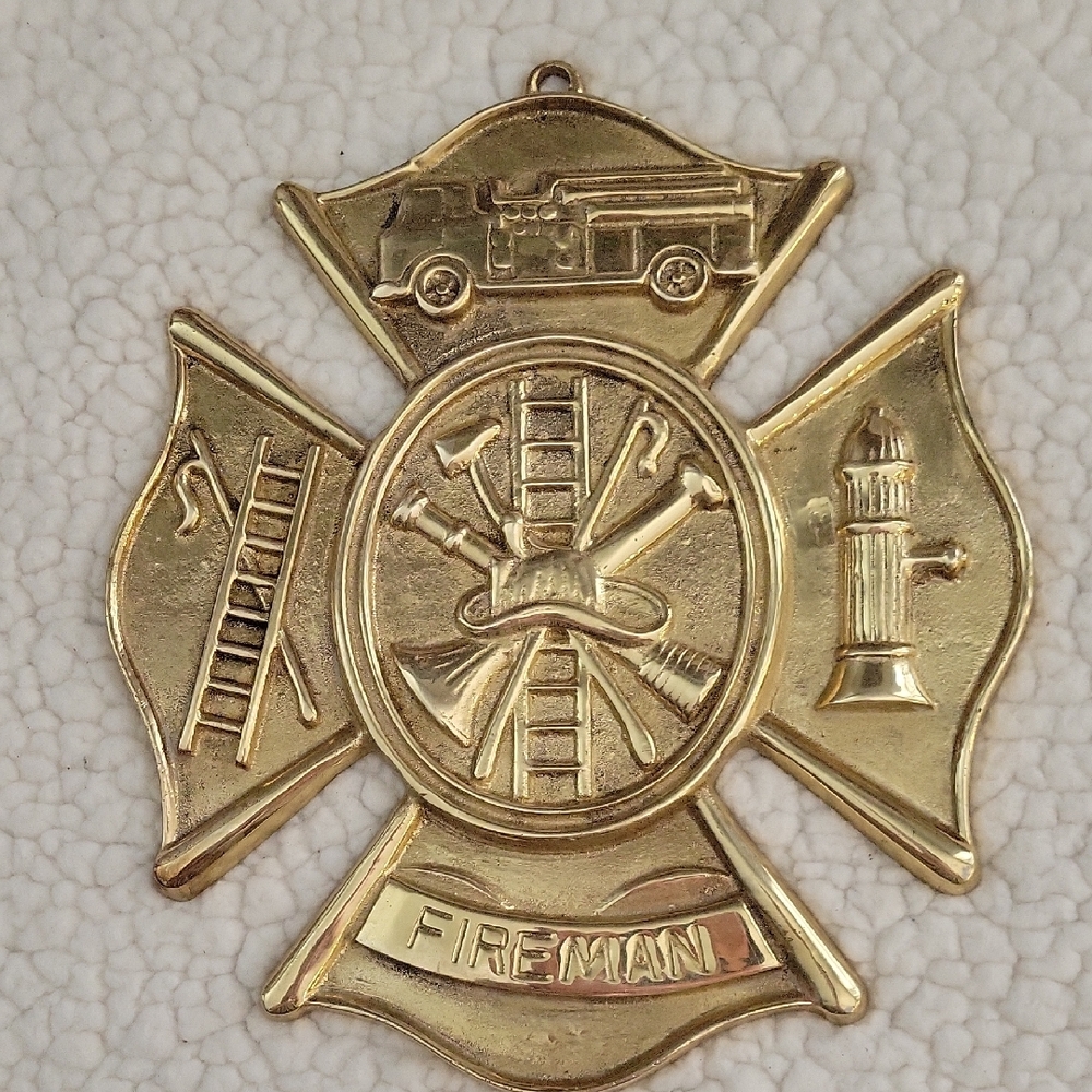 Fireman Medal Wall Plaque